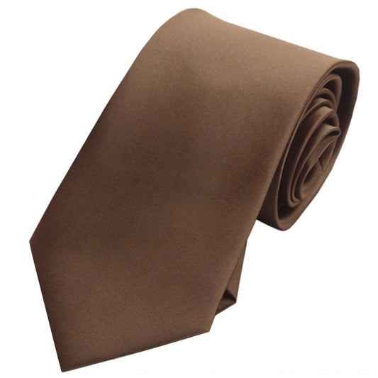 Mens Chocolate Coffee Brown Tie