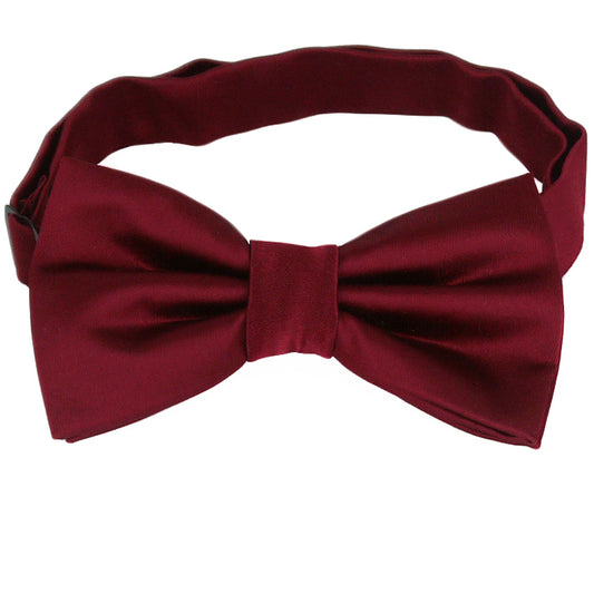 Burgundy Red Bow Tie