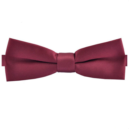 burgundy red slim style bow tie