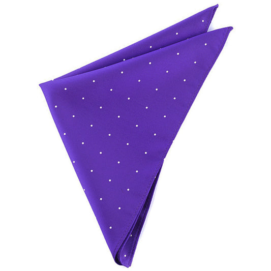 Cadbury Amethyst Pin Dot Pocket Square