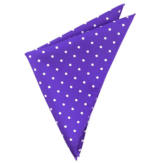 Cadbury Purple Polka Dot Pocket Square