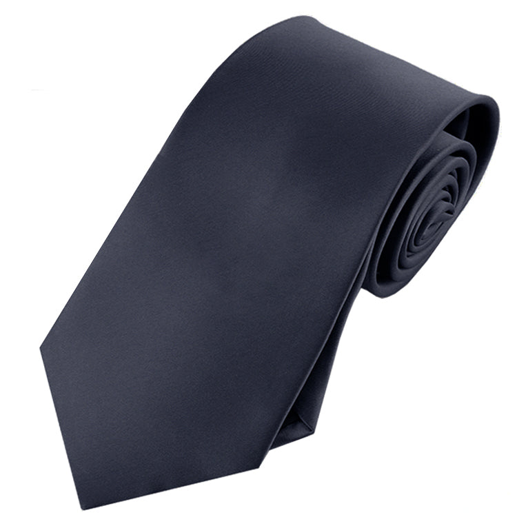 Mens Dark Silver Charcoal Tie