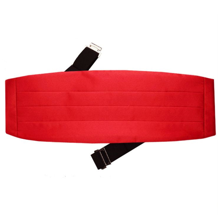 Mens Cherry Red Cummerbund
