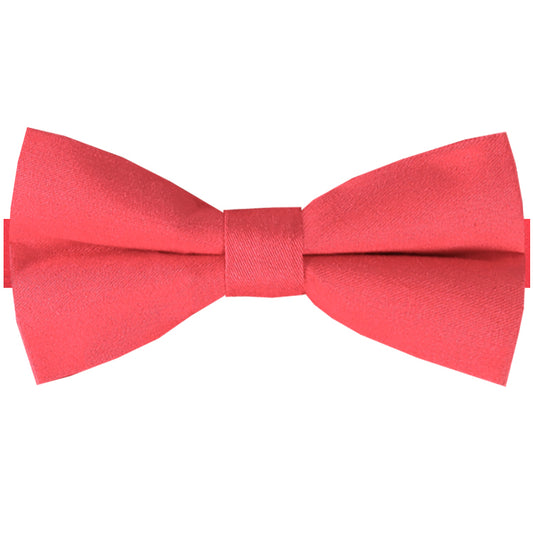 Bright Red Cotton Men's Bow Tie