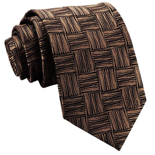 Copper Wood Panel Design Tie
