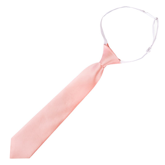 Coral Salmon Junior Boys Elasticated Tie