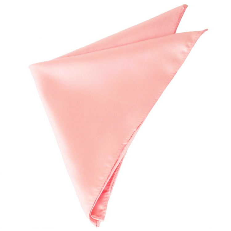 Coral Salmon Pocket Square