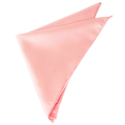 Coral Salmon Pocket Square