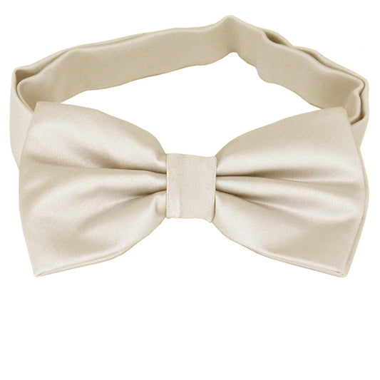 Cream Eggshell Bow Tie