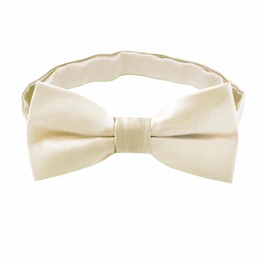 Cream Eggshell Boys Bow Tie