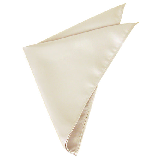 Mens Cream Eggshell Pocket Square