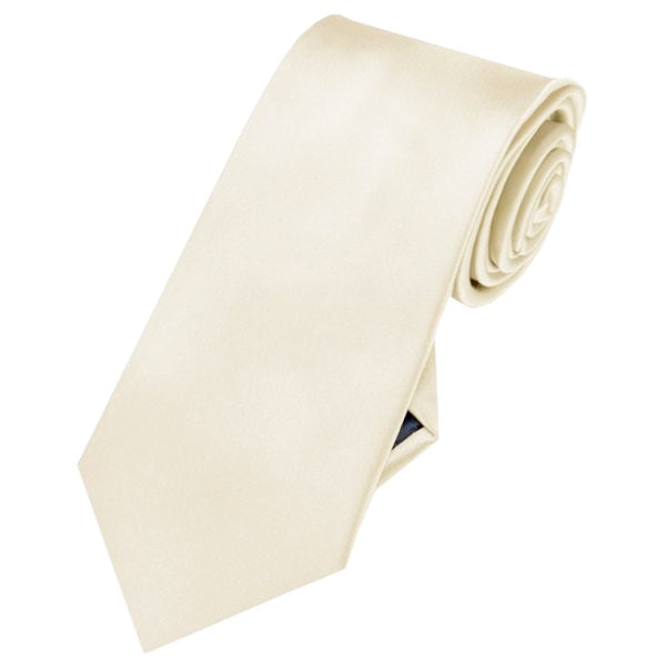 Cream Eggshell Slim Tie