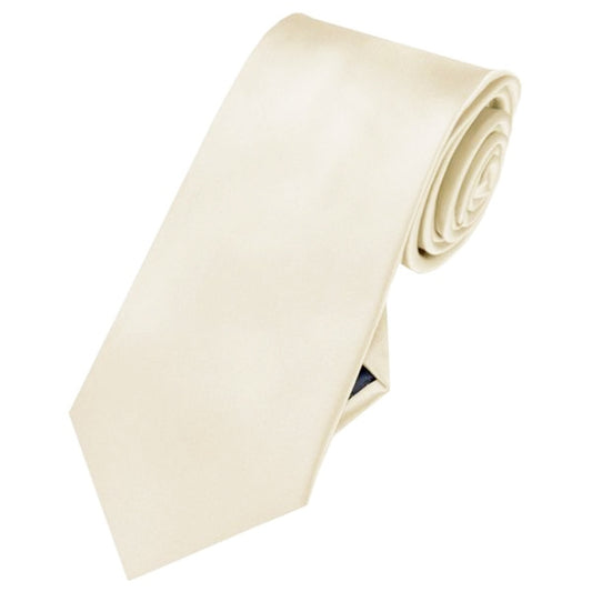 Cream Eggshell Slim Tie