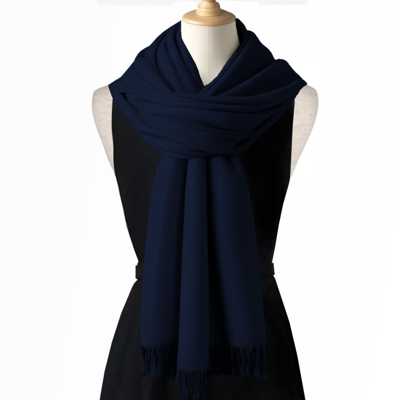 Dark Blue Ladies Pashmina Scarf