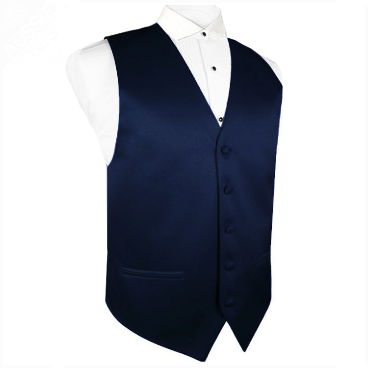 dark blue waistcoat