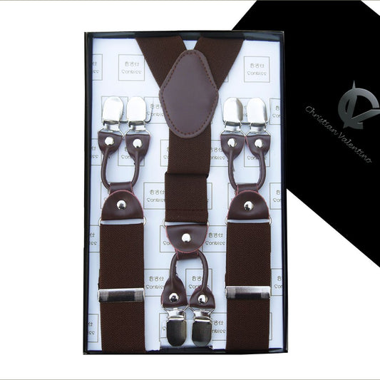 Dark Brown Leather Attachment Braces