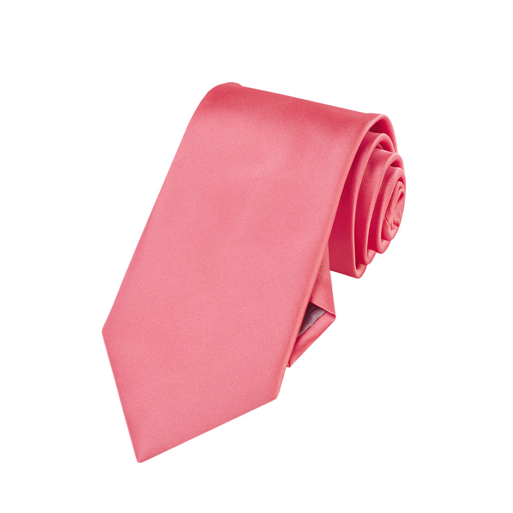 Boys Dark Coral Salmon Tie