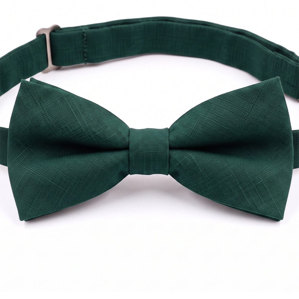 Hunter Green Cotton Men's Bow Tie