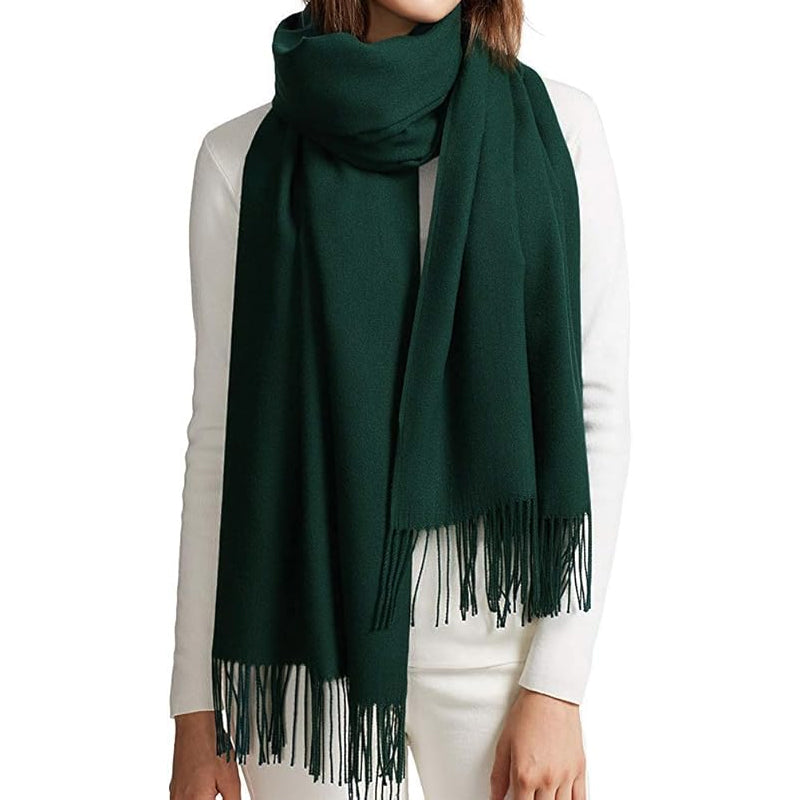 Dark Green Ladies Pashmina Scarf