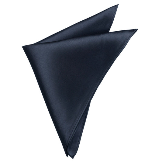 Mens Dark Silver Charcoal Pocket Square