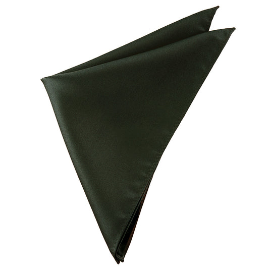 Mens Dark Olive Pocket Square