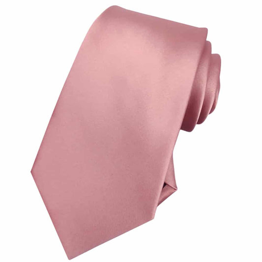 Mens Dark Rose Pink Tie