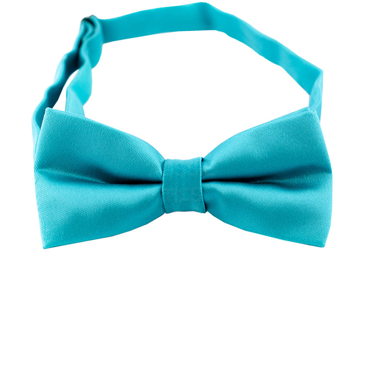 Dark Turquoise Aqua Blue Boys Bow Tie
