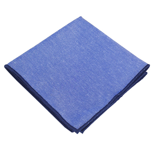 Denim Blue Cotton Pocket Square