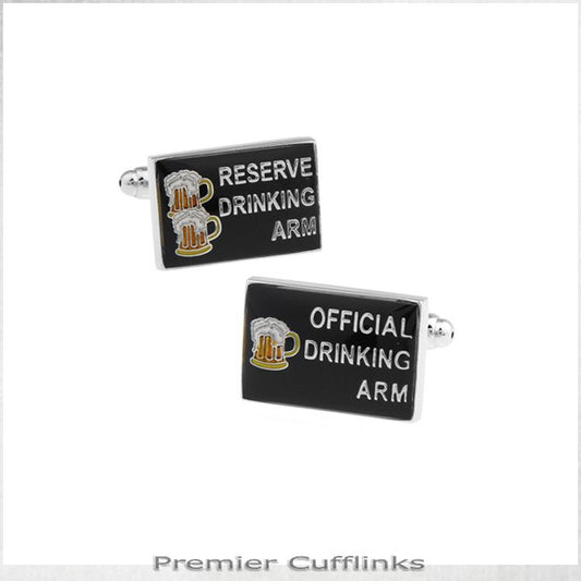 DRINKING ARM CUFFLINKS
