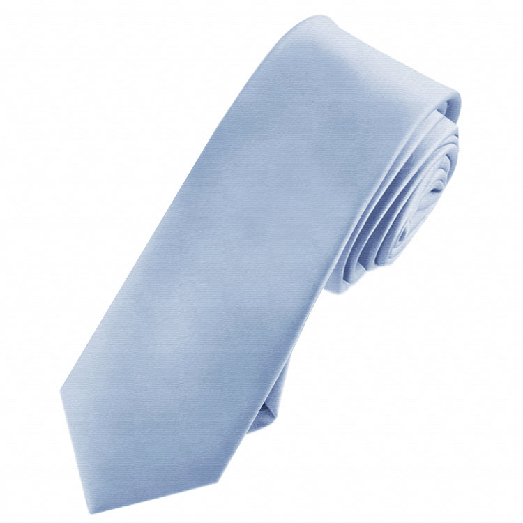 Mens Dusky Sky Blue Skinny Tie