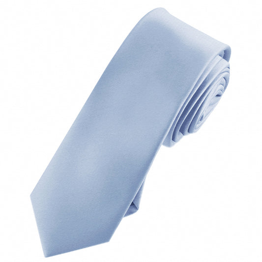Mens Dusky Sky Blue Skinny Tie