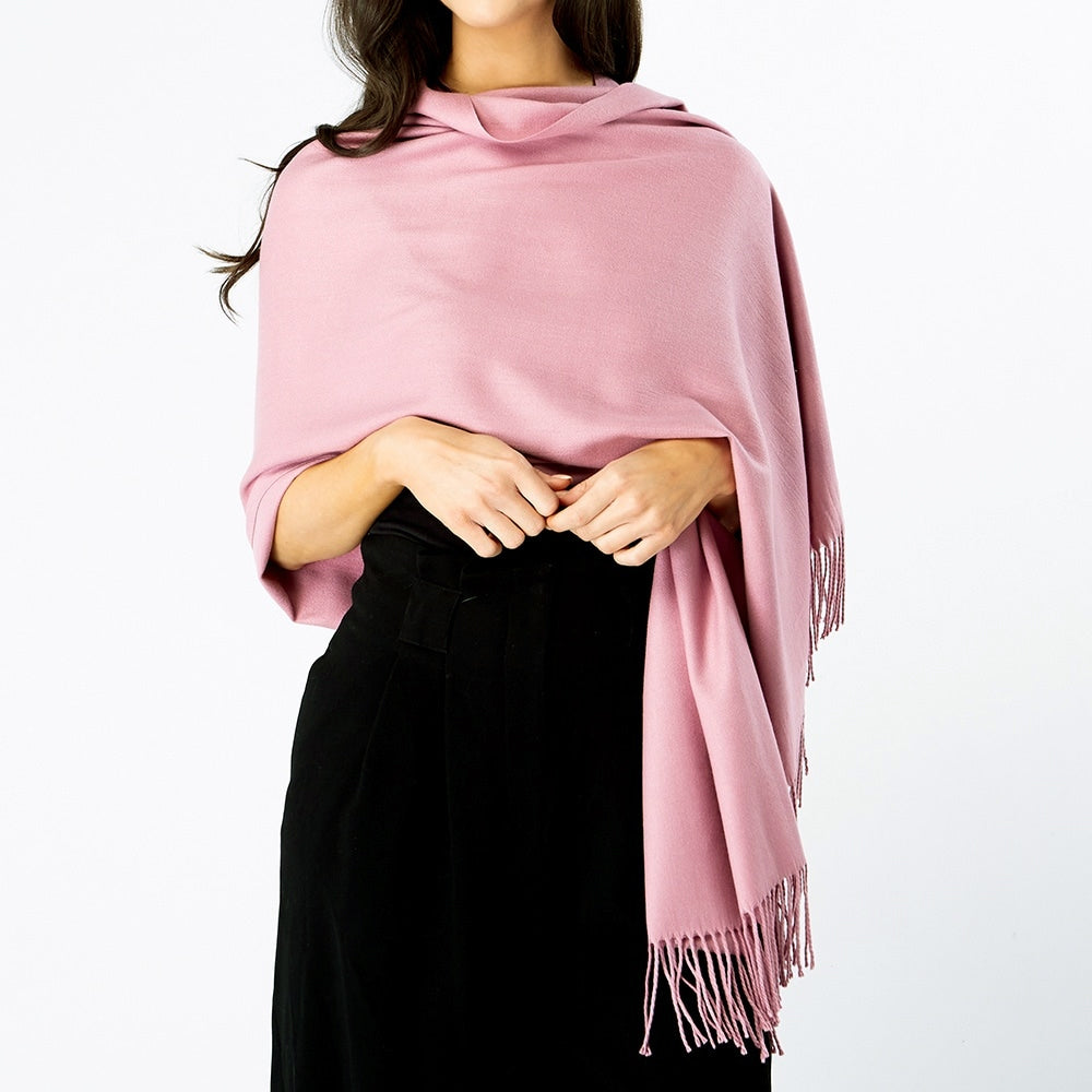 Dusky Pink Ladies High Quality Pashmina Scarf