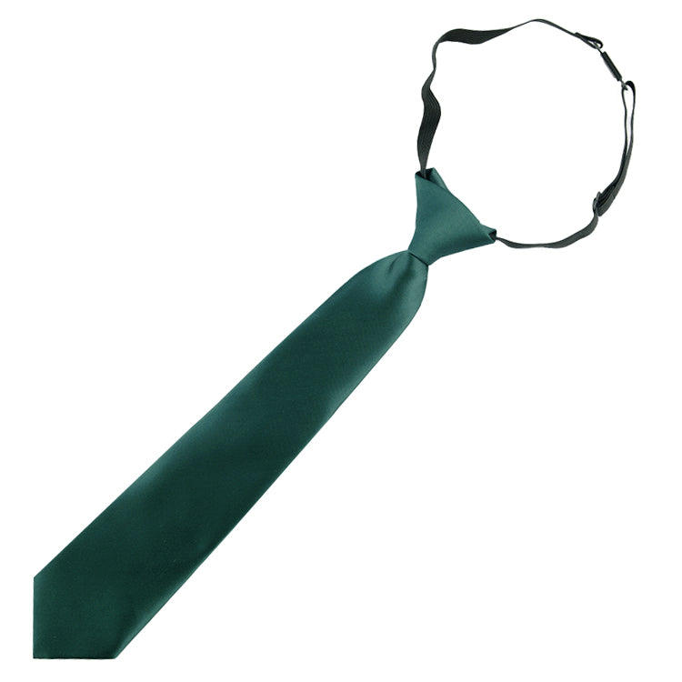 Forest Green Junior Boys Elasticated Tie