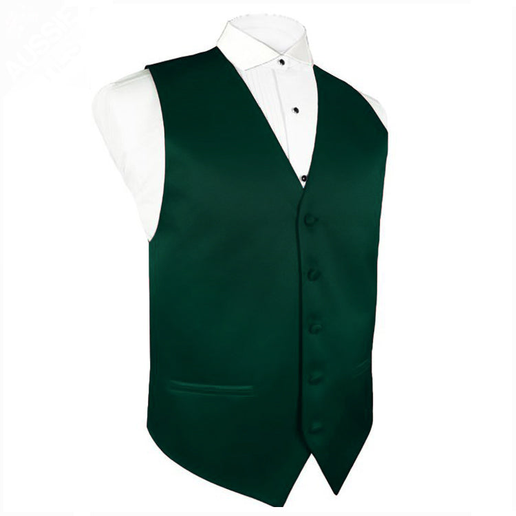 Mens Forest Green Waistcoat Vest