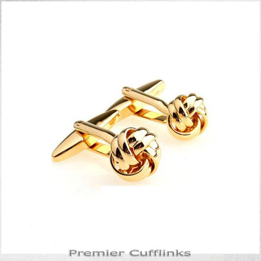 GOLD KNOT CUFFLINKS