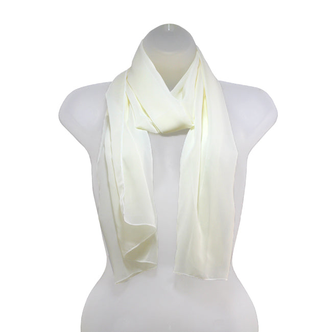 Ivory Chiffon Scarf