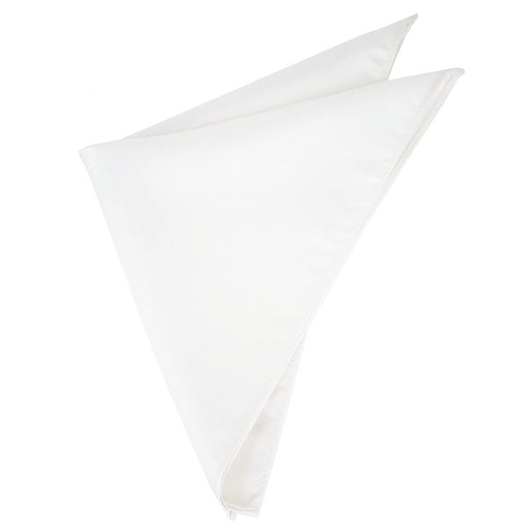 Mens Ivory Pocket Square Handkerchief