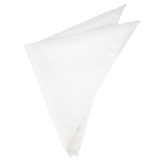 Mens Ivory Pocket Square Handkerchief