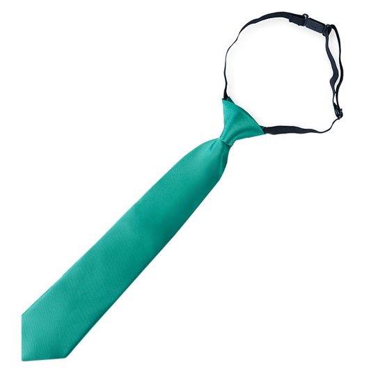 Jade Green Boys Elasticated Tie