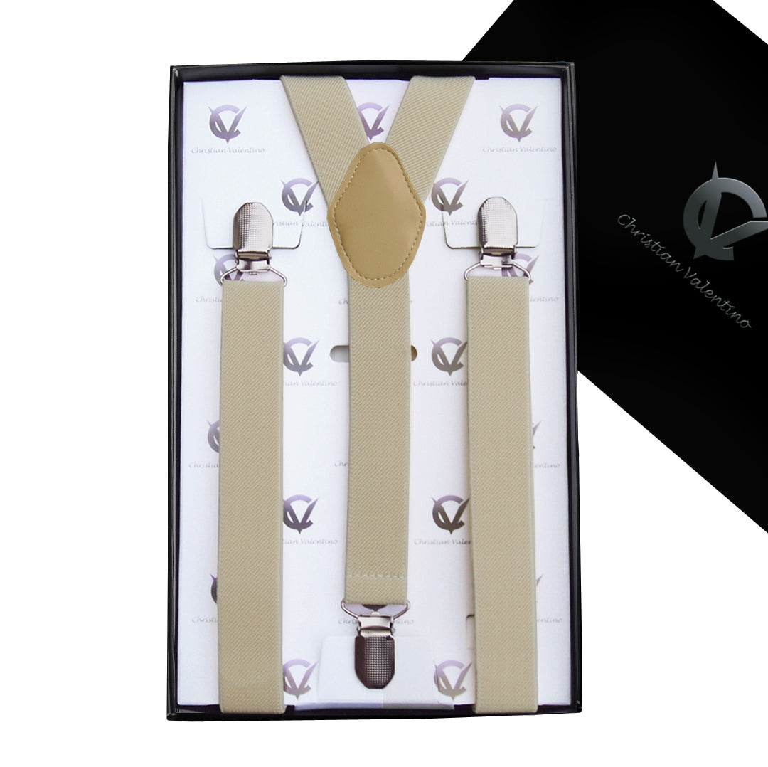 Khaki Y2.5cm Men's Braces Suspenders