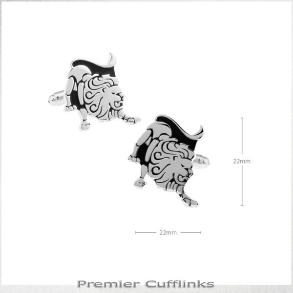 LEO STAR SIGN CUFFLINKS
