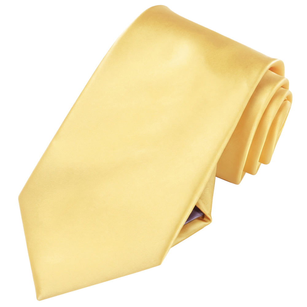 Light Gold Tie and Pocket Square Set