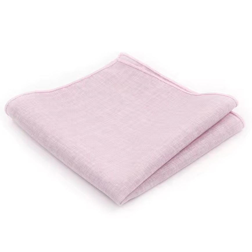 Light Pink Cotton Pocket Square