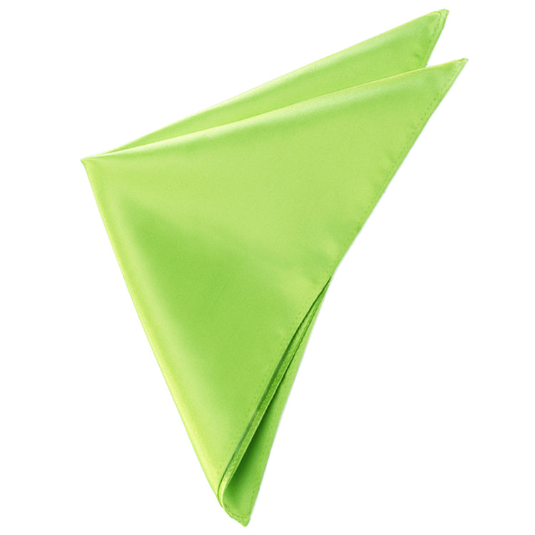 Mens Lime Green Pocket Square