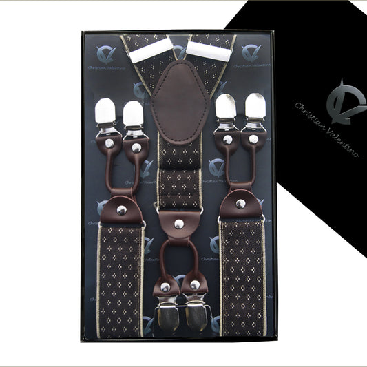 LV Pattern Men's Braces