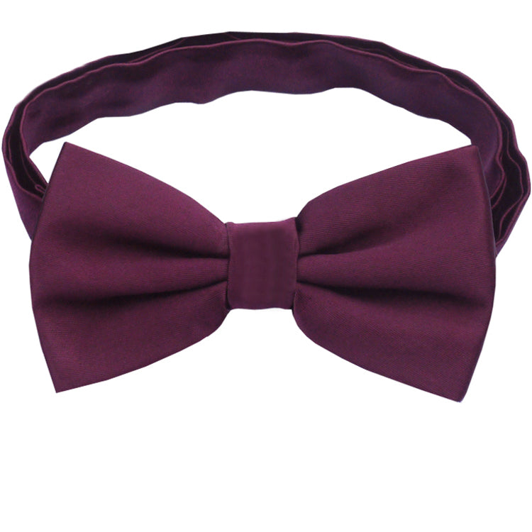 Maroon Deep Burgundy Men's Bow Tie