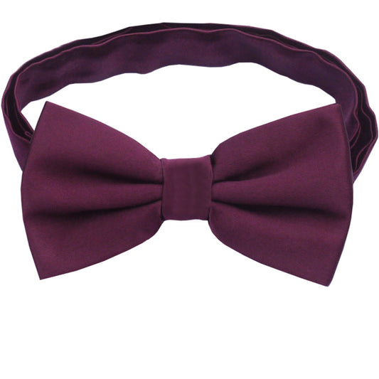 Maroon Deep Burgundy Men's Bow Tie