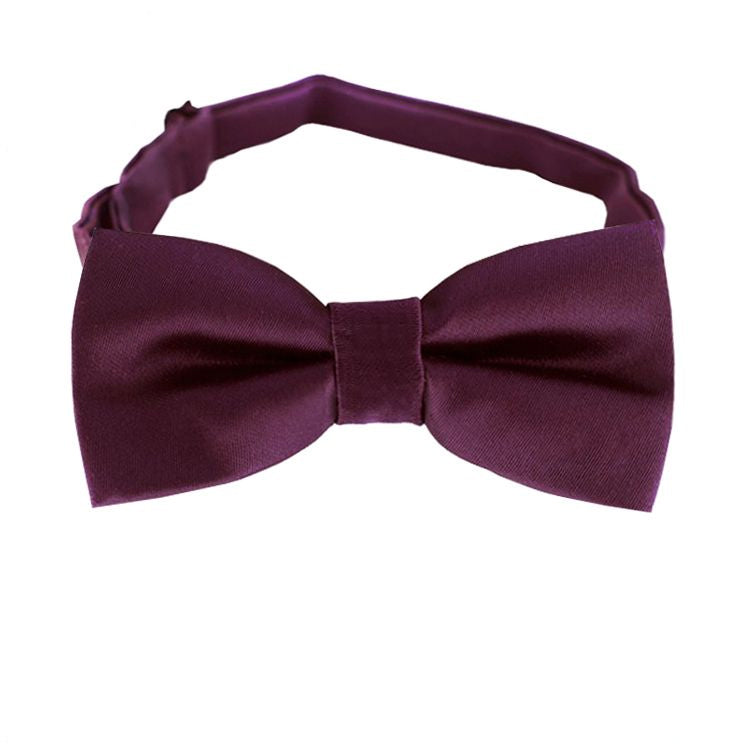 Maroon Deep Burgundy Boys Bow Tie