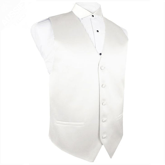 Mens Ivory Champagne Waistcoat Vest