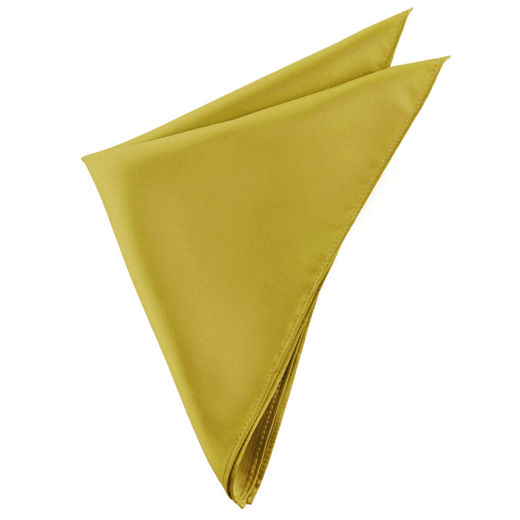 Mens Metallic Gold Pocket Square Handkerchief